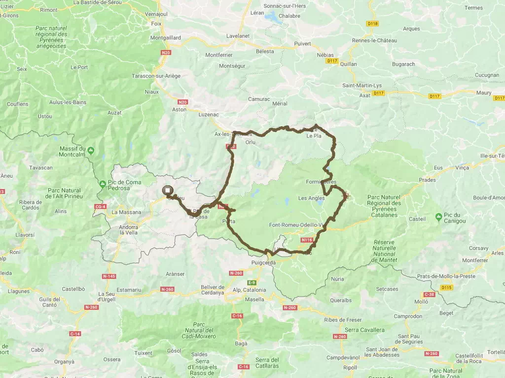 Motorradroute EWO-Motorradroute-Andorra-Frankreich-Pyrenäen