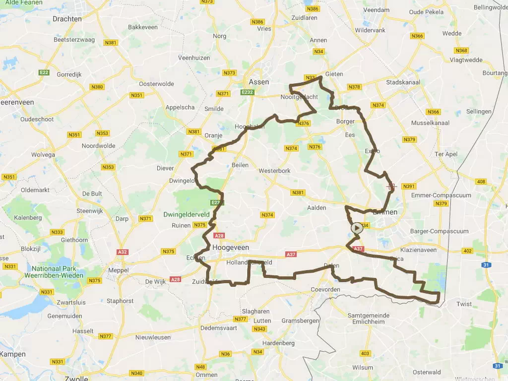 Motorradroute EWO-Runde-Drenthe