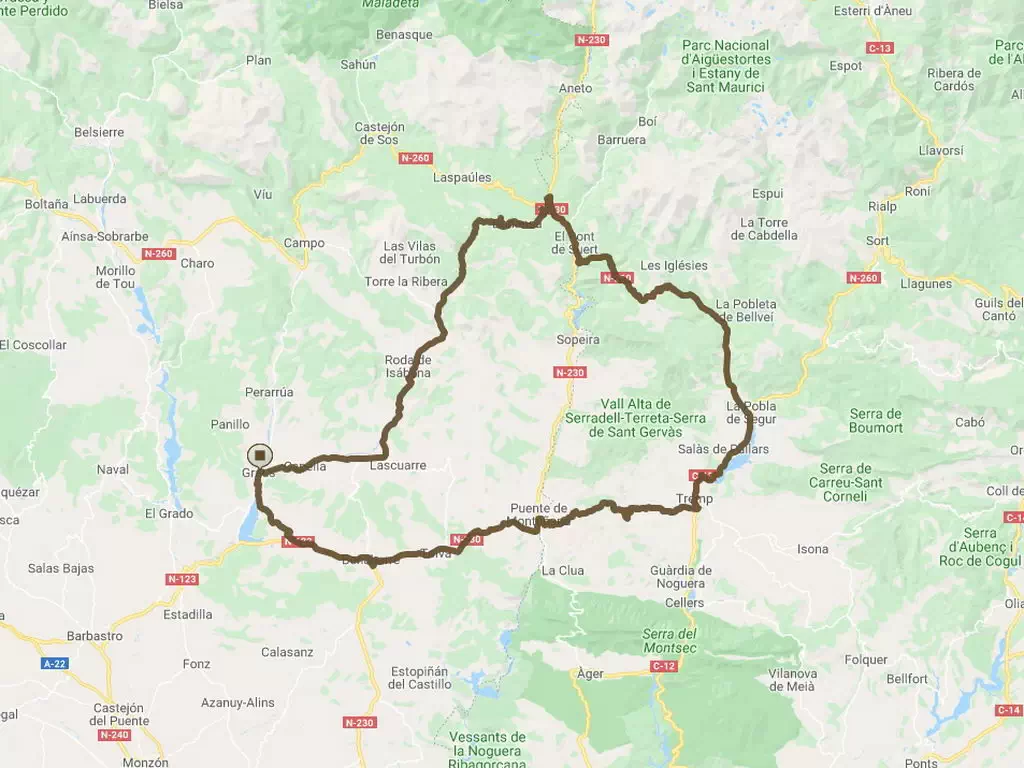 Motorradroute EWO-Vall-Alta-De-Serradell