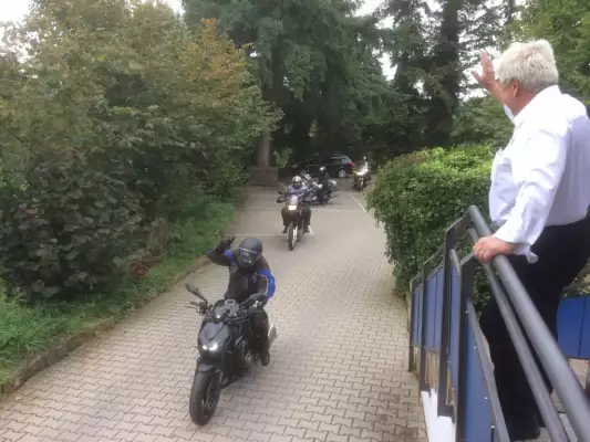 Startklar für eine Motorradtour vom Hotel – Restaurant Sonneck aus