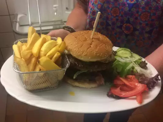 Ein köstlicher Hamburger!