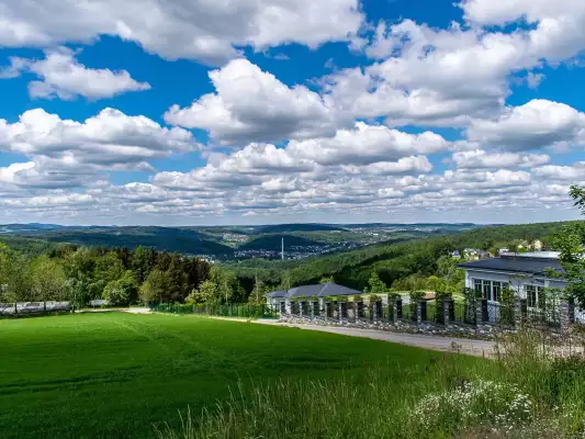 Die Umgebung des Erzgebirges in Deutschland