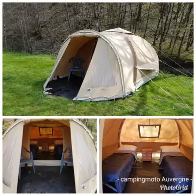 Komplett eingerichtete Zelte können bequem gemietet werden