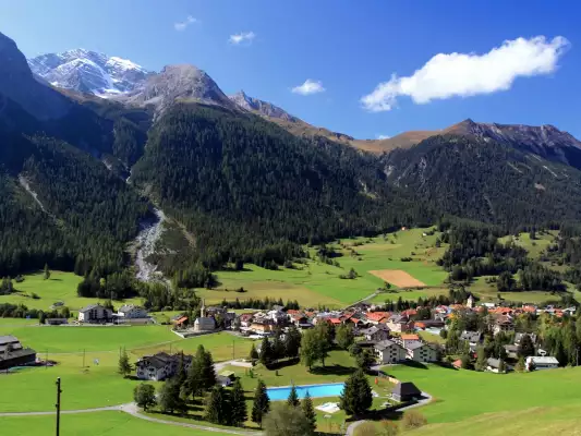 Die Region Wallis in der Schweiz